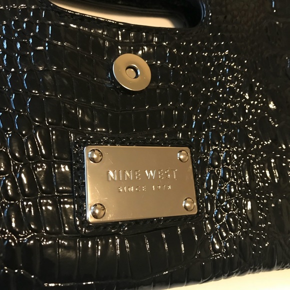 Nine West Black Patent Clutch - Picture 2 of 6